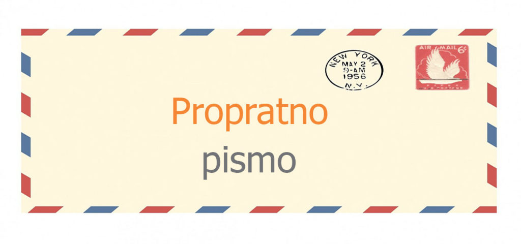 propratno pismo
